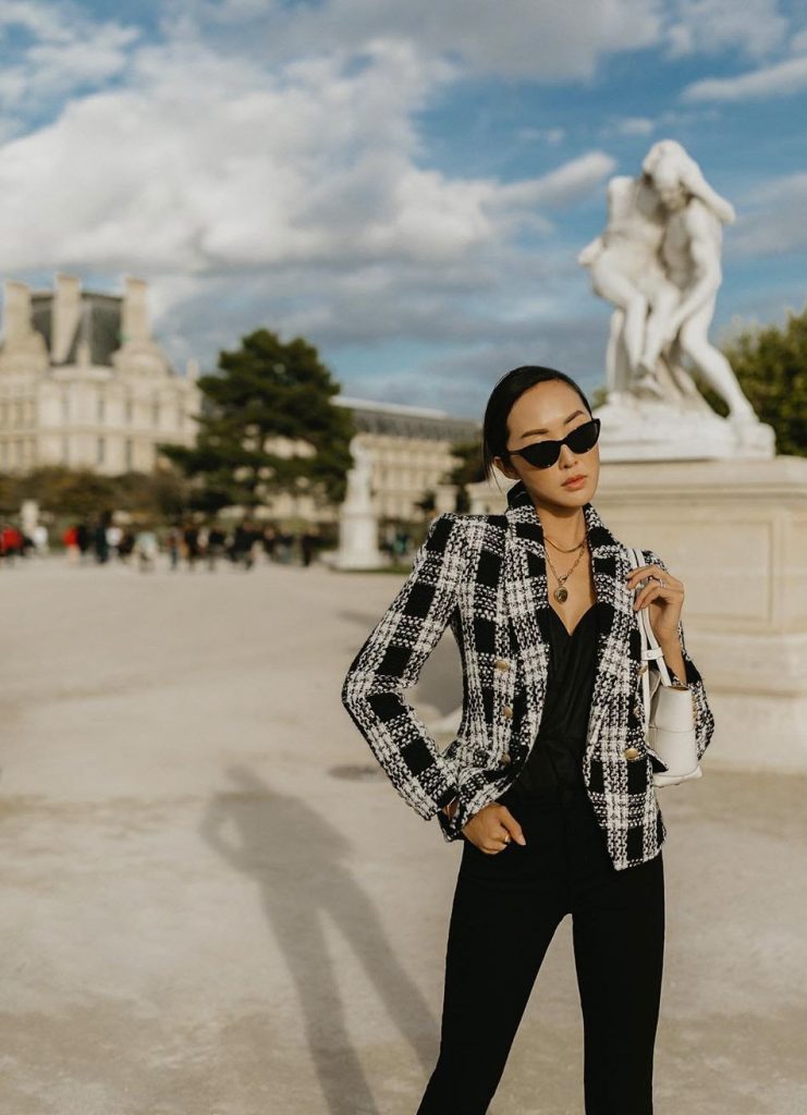 Chrissele Lim usa look preto clássico - Ana Aoun Consultoria de Imagem e Estilo